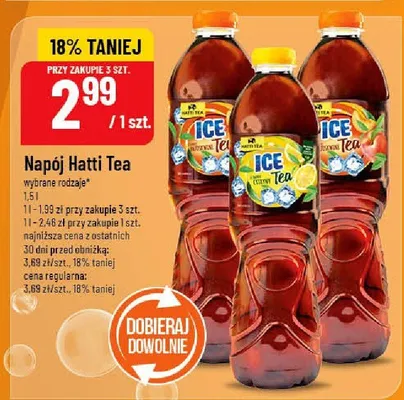 Napój Hatti Tea wybrane rodzaje promocja w POLOmarket