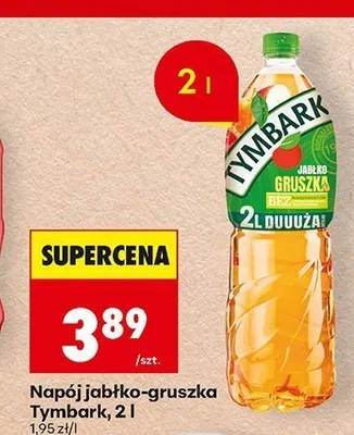 Napój jabłko-gruszka Tymbark promocja w Biedronka