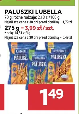 Paluszki z solą Lubella promocja w Stokrotka