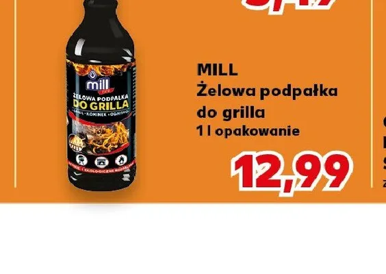Żelowa podpałka do grilla MILL promocja w Kaufland