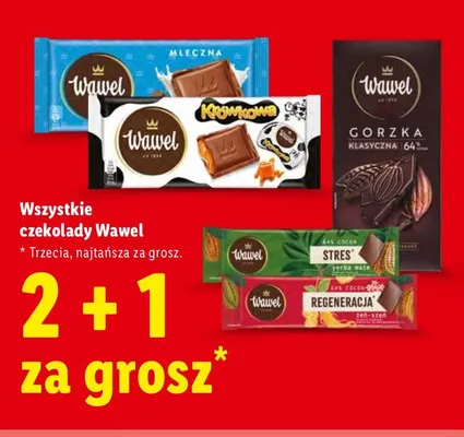 Czekolada gorzka klasyczna 64% Wawel promocja w Lidl