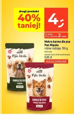 Mokra karma dla psa Pan Mięsko promocja w Dealz