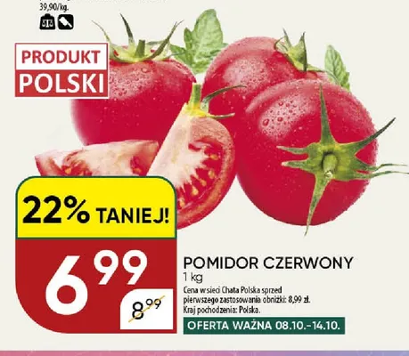 Pomidory czerwone promocja w Chata Polska