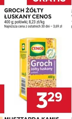 Groch żółty łuskany Cenos połówki promocja w Stokrotka