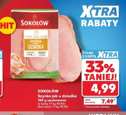 Szynka jak u dziadka Sokołów promocja w Kaufland