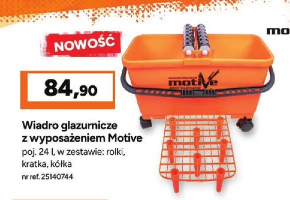 Wiadro glazurnicze z wyposażeniem Motive 24 l promocja w Bricoman