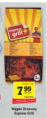 Węgiel drzewny Express Grill promocja w Gram Market