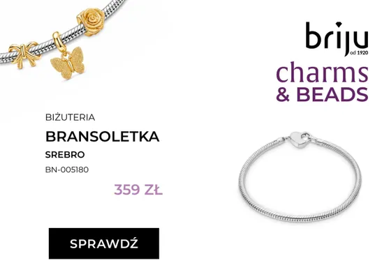 Bransoletka srebrna Briju BN-005180 promocja w Briju