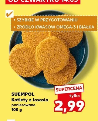 Kotlety z łososia panierowane SUEMPOL promocja w Kaufland