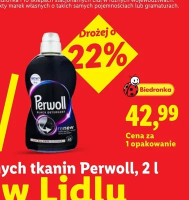 Płyn do prania ciemnych tkanin Perwoll promocja w Lidl