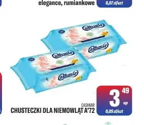 Chusteczki dla niemowląt Cashmir promocja w Tomi Markt