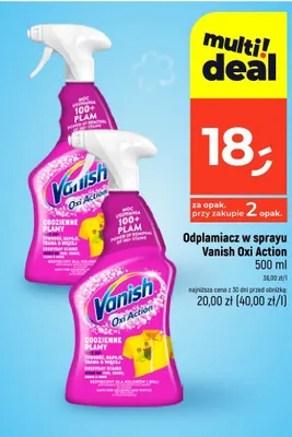 Odplamiacz w sprayu Oxi Action promocja w Dealz