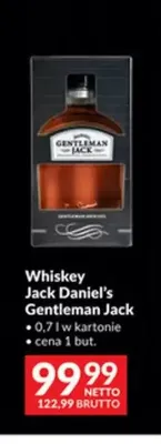 Whiskey Jack Daniel's Gentleman Jack w kartonie promocja w Makro