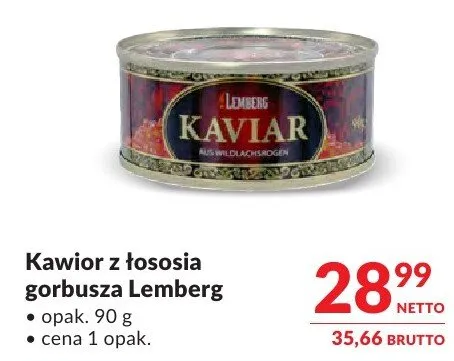 Kawior z łososia gorbusza Lemberg promocja w Makro