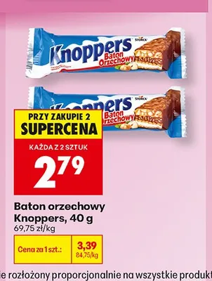 Baton orzechowy Knoppers promocja w Biedronka