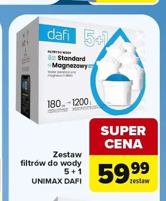 Zestaw filtrów do wody Dafi Unimax 5+1 promocja w Carrefour