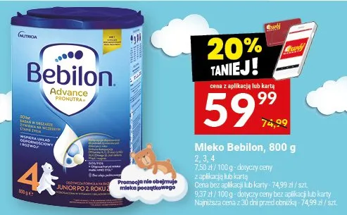 Mleko Bebilon promocja w Twój Market