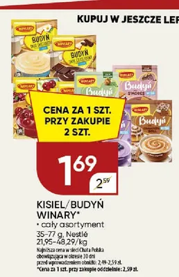 Kisiel lub budyń Winiary promocja w Chata Polska