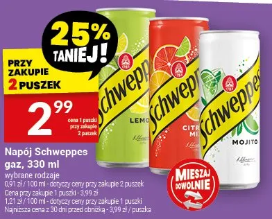 Napój gazowany Schweppes promocja w Twój Market