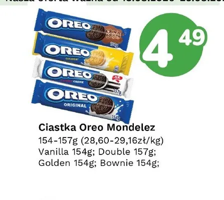 Ciastka Oreo Mondelez Golden promocja w Limonka