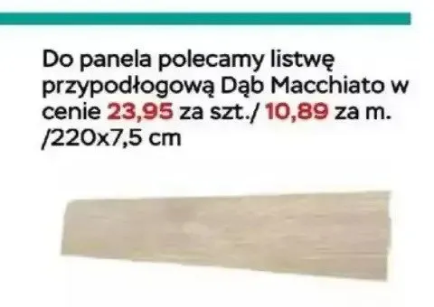 Listwa przypodłogowa Classen Dąb Macchiato promocja w Abra Meble