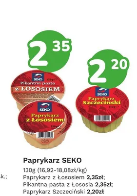Pikantna pasta z łososia Seko promocja w Limonka