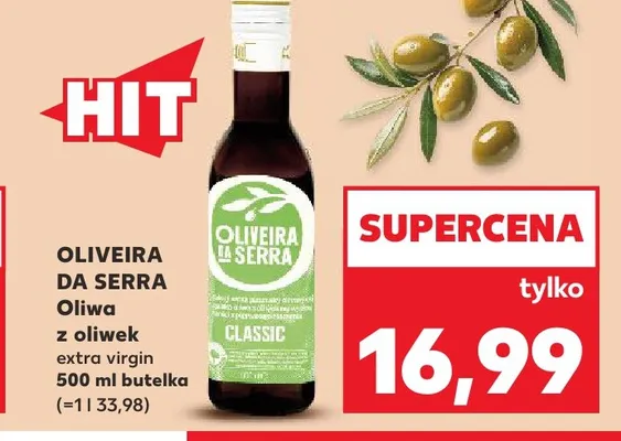 Oliwa z oliwek extra virgin Oliveira da Serra promocja w Kaufland