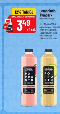 Lemoniada Tymbark Po Prostu cytryna limonka jabłko promocja w POLOmarket