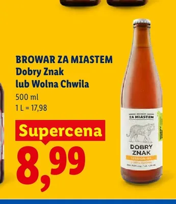 Piwo Browar Za Miastem Dobry Znak promocja w Lidl