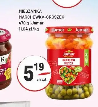 Mieszanka marchewka-groszek Jamar promocja w Sedal