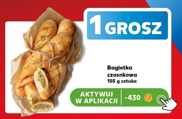 Bagietka czosnkowa promocja w Kaufland