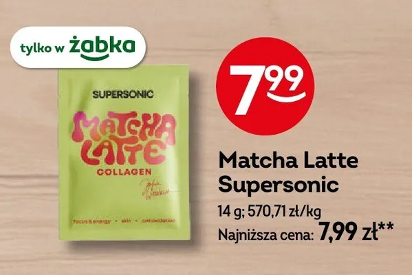 Matcha latte promocja w Żabka