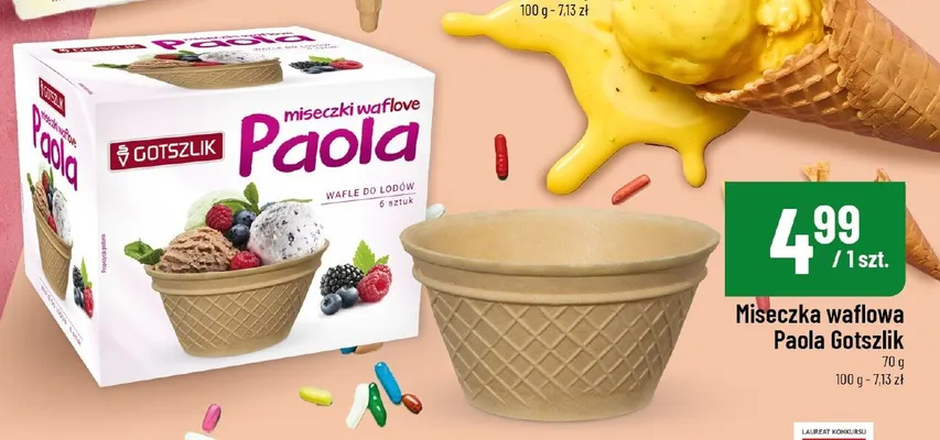 Miseczka waflowa Paola Gotszlik promocja w POLOmarket