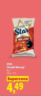 Chrupki Star Maczugi ketchup promocja w Lidl