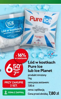 Lód w kostkach Ice Planet promocja w Żabka