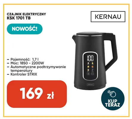Czajnik elektryczny Kernau KSK 1701 TB promocja w Max Elektro