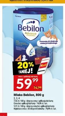 Mleko Bebilon 3 800g promocja w Twój Market