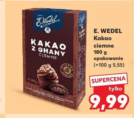 Kakao ciemne z Ghany E.Wedel promocja w Kaufland