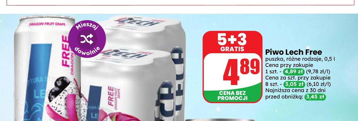 Piwo Lech promocja w Dino