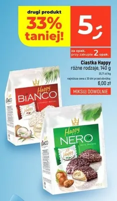 Ciastka Happy Nero promocja w Dealz