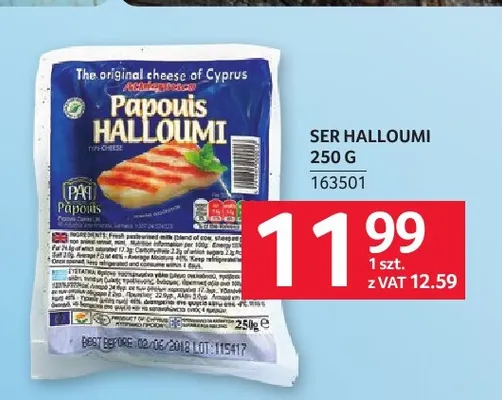 Ser Halloumi Papouis promocja w Selgros