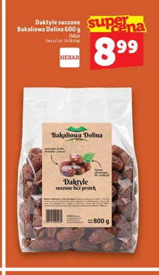 Daktyle suszone Bakaliowa Dolina promocja w TOPAZ