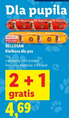 Kiełbasa dla psa z drobiem promocja w Lidl