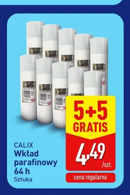 Wkład parafinowy 64h Calix promocja w Aldi