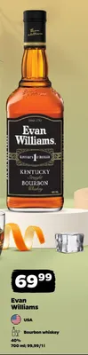 Bourbon whiskey Evan Williams Kentucky Straight promocja w Netto