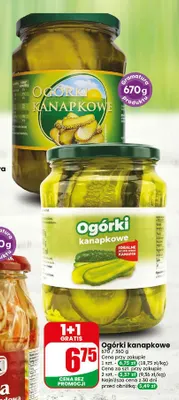 Ogórki kanapkowe promocja w Dino
