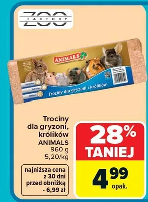 Trociny dla gryzoni i królików promocja w Carrefour