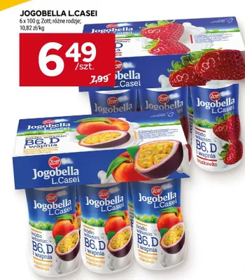 Jogurt pitny Jogobella L.Casei truskawka 6-pak promocja w Stokrotka