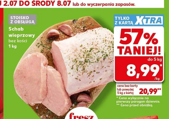 Schab wieprzowy bez kości promocja w Kaufland