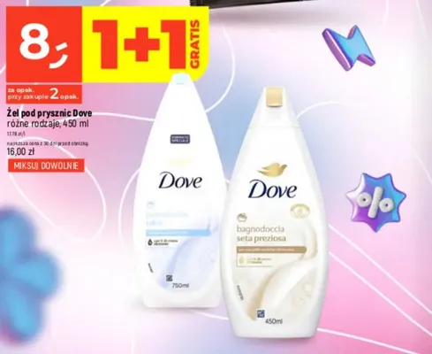 Żel pod prysznic Dove seta preziosa promocja w Dealz